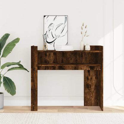 Console Table Smoked Oak 100x35x90 cm Engineered Wood