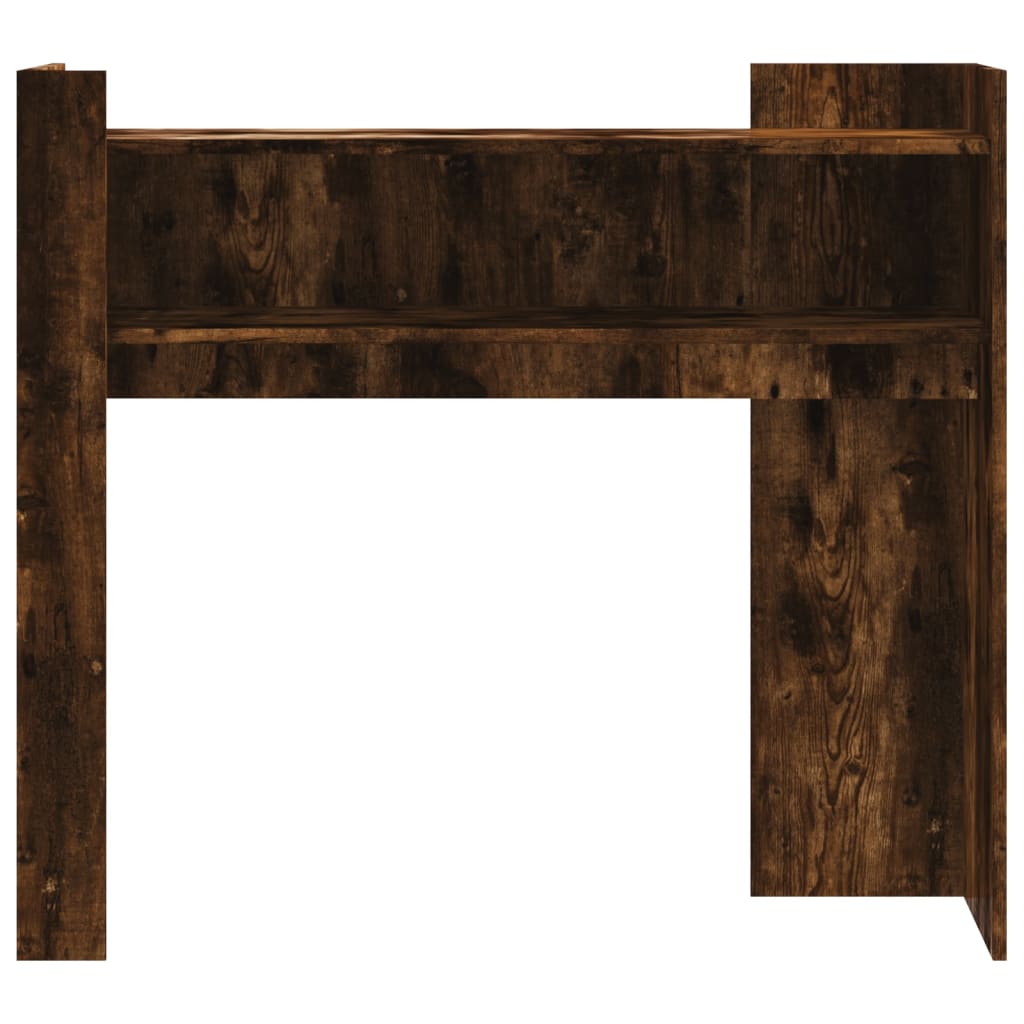 Console Table Smoked Oak 100x35x90 cm Engineered Wood