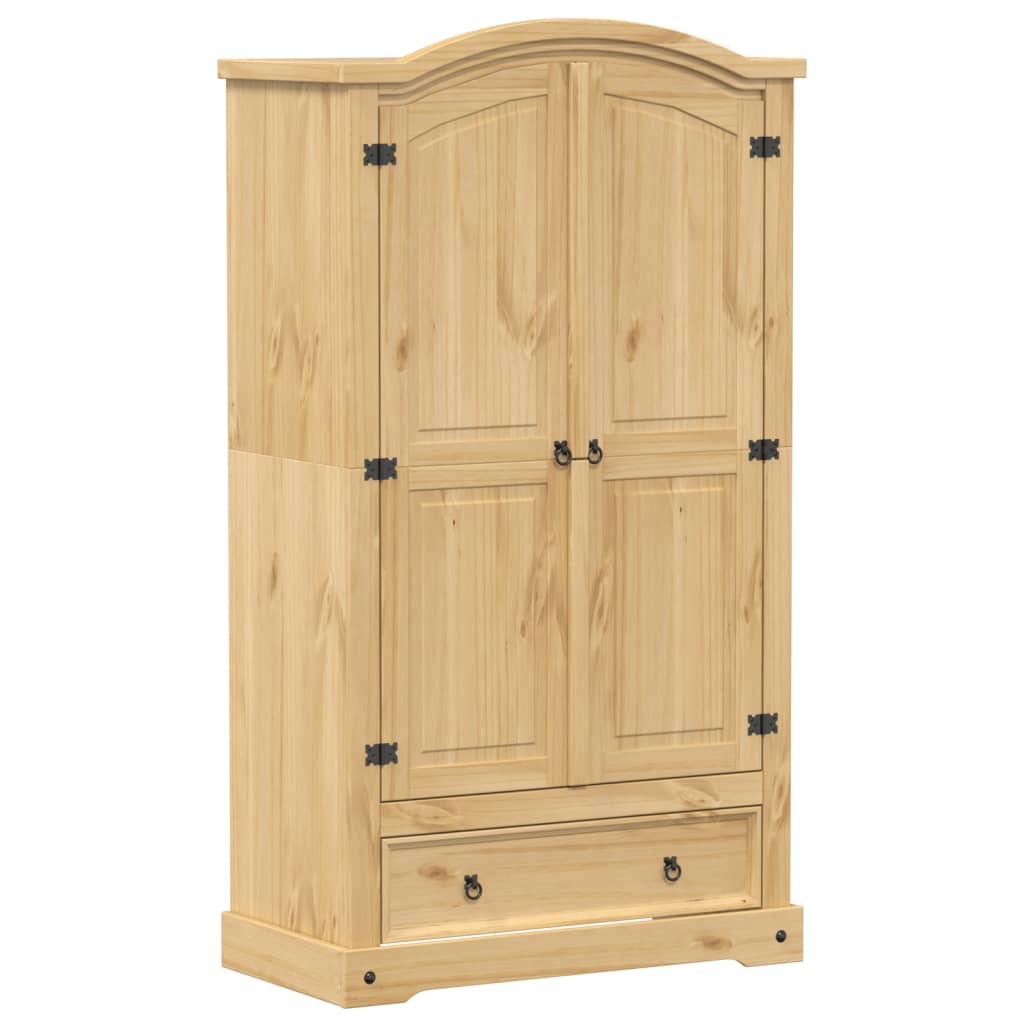 Wardrobe Corona 102x52x186 cm Solid Wood Pine