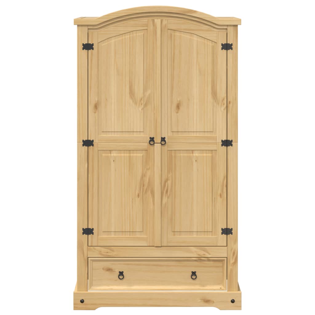 Wardrobe Corona 102x52x186 cm Solid Wood Pine