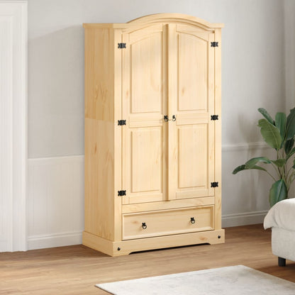 Wardrobe Corona 102x52x186 cm Solid Wood Pine