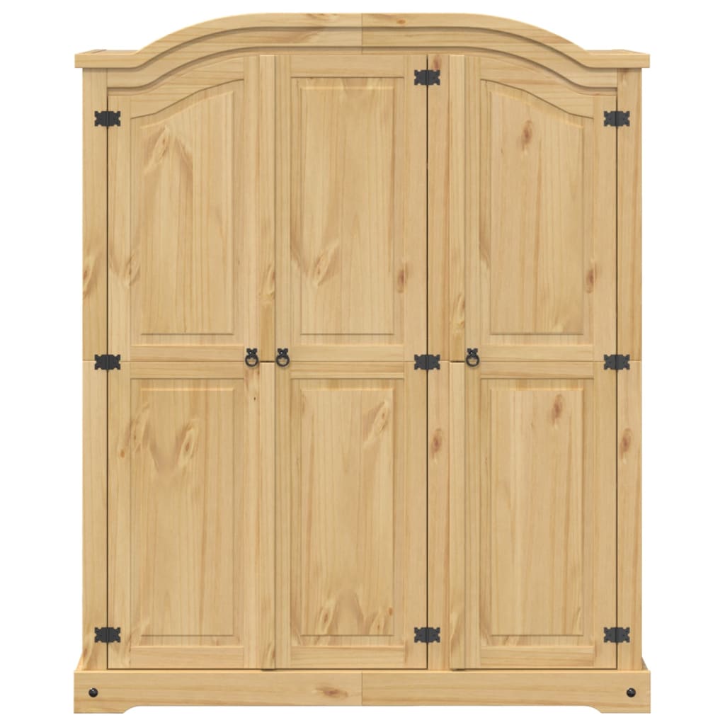 Wardrobe Corona 151.5x52x186 cm Solid Wood Pine