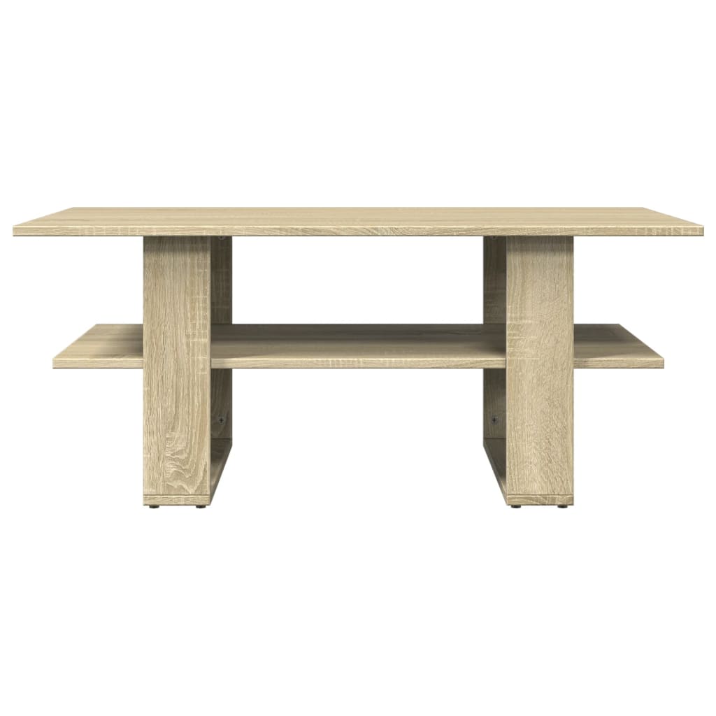 Coffee Table Sonoma Oak 102x55x42 cm Engineered Wood