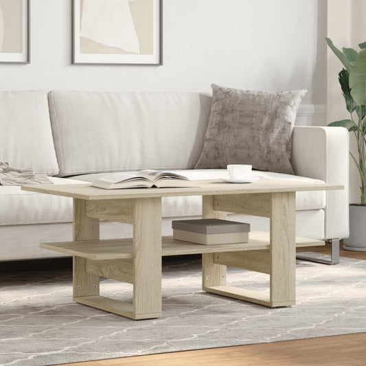 Coffee Table Sonoma Oak 102x55x42 cm Engineered Wood