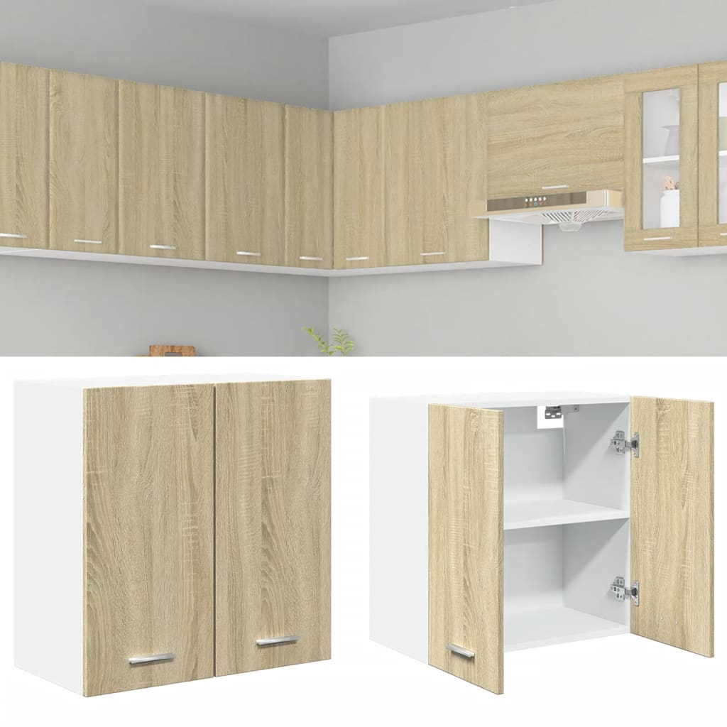 Hanging Cabinet Sonoma Oak 60x31x60 cm Engineered Wood