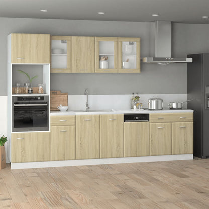 Dishwasher Panel Sonoma Oak 45x3x67 cm Engineered Wood