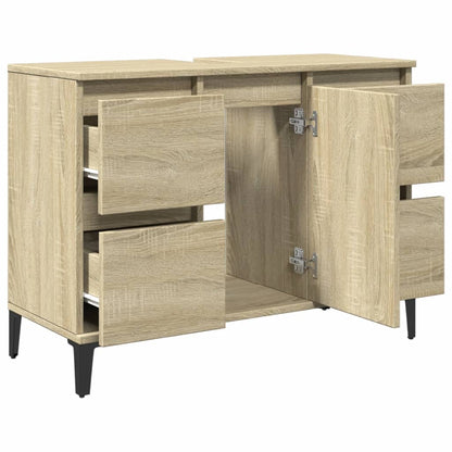 Sink Cabinet Sonoma Oak 80x33x60 cm Engineered Wood