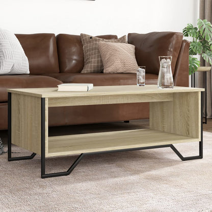 Coffee Table Sonoma Oak 100x51x40 cm Engineered Wood