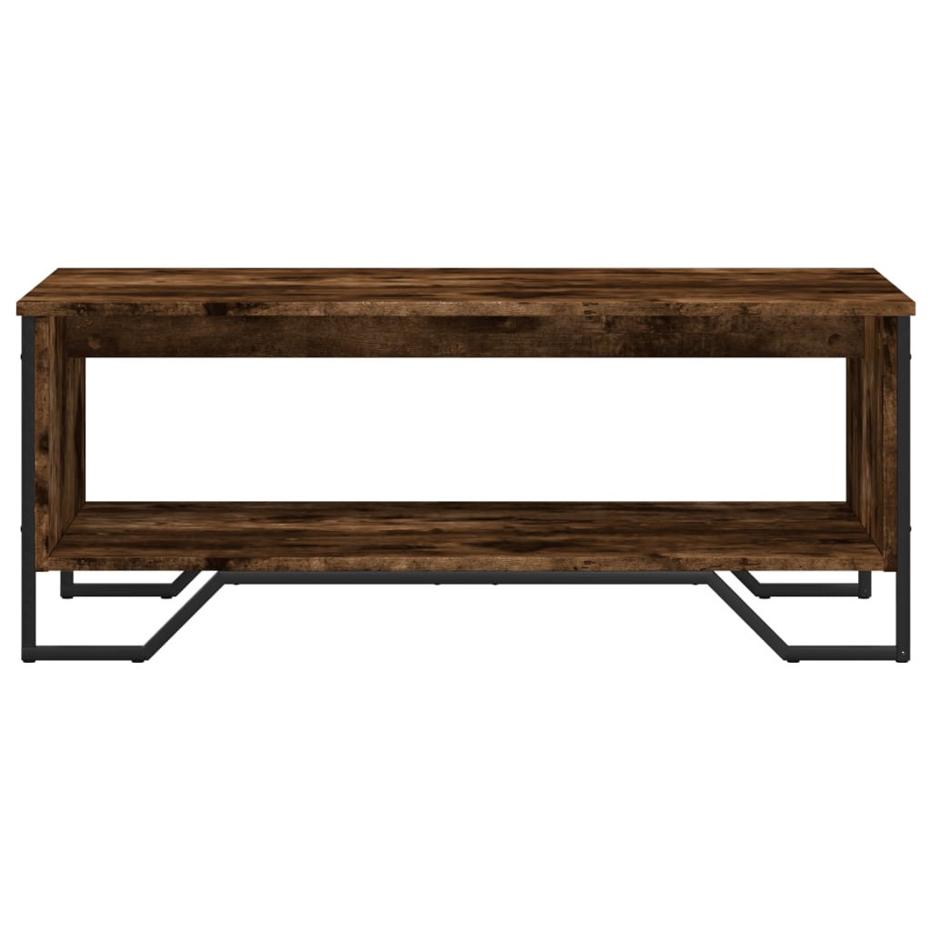 Coffee Table Smoked Oak 100x51x40 cm Engineered Wood