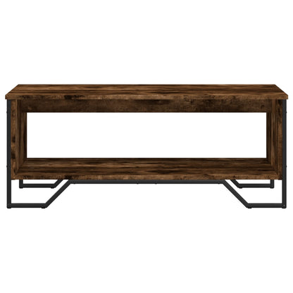 Coffee Table Smoked Oak 100x51x40 cm Engineered Wood