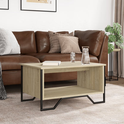 Coffee Table Sonoma Oak 75x51x40 cm Engineered Wood