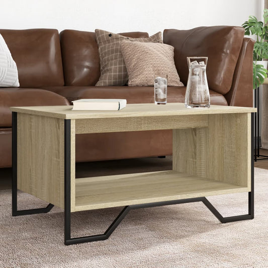 Coffee Table Sonoma Oak 75x51x40 cm Engineered Wood