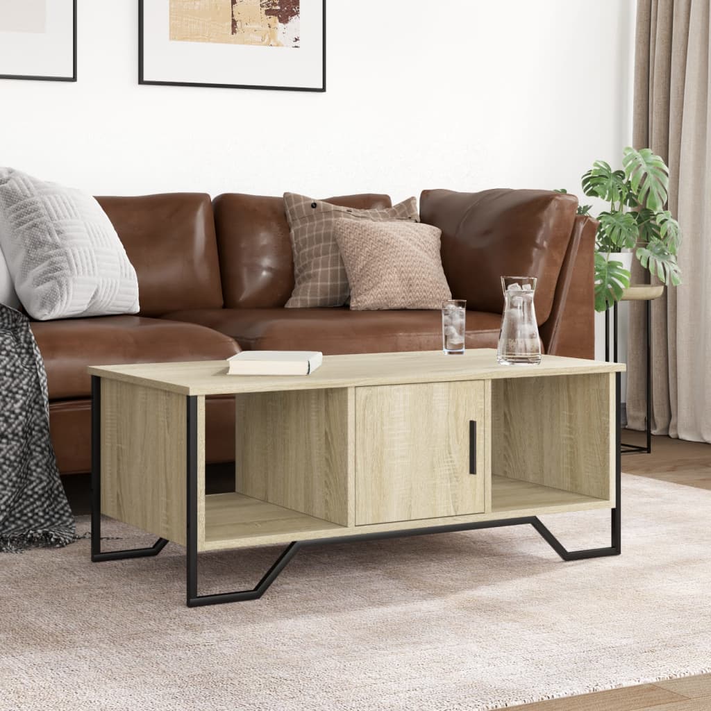 Coffee Table Sonoma Oak 100x51x40 cm Engineered Wood