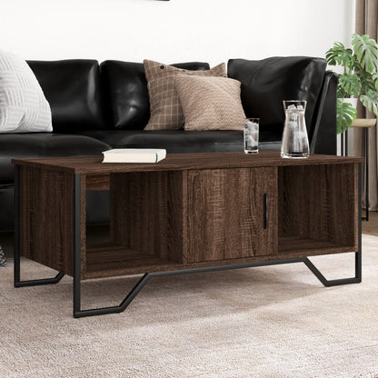 Coffee Table Brown Oak 100x51x40 cm Engineered Wood