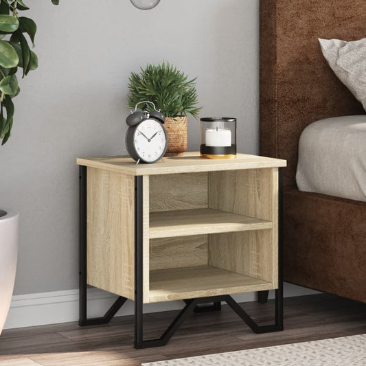 Bedside Cabinet Sonoma Oak 2 pcs 40x30x40 cm Engineered Wood