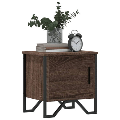 Bedside Cabinets 2 pcs Brown Oak 40x30x40 cm Engineered Wood