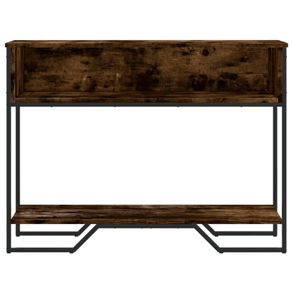 Console Table Smoked Oak 100x35x74.5 cm Engineered Wood