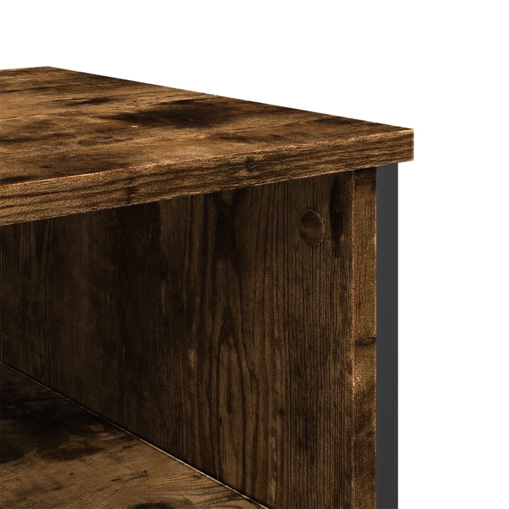 Console Table Smoked Oak 100x35x74.5 cm Engineered Wood