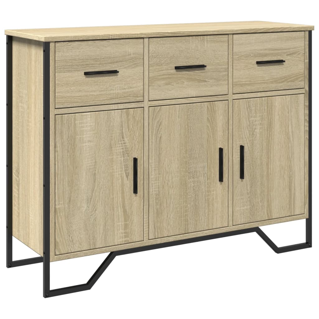 Sideboard Sonoma Oak 97x32.5x74.5 cm Engineered Wood