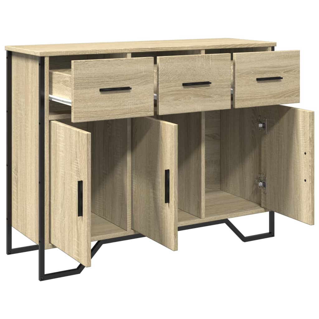 Sideboard Sonoma Oak 97x32.5x74.5 cm Engineered Wood