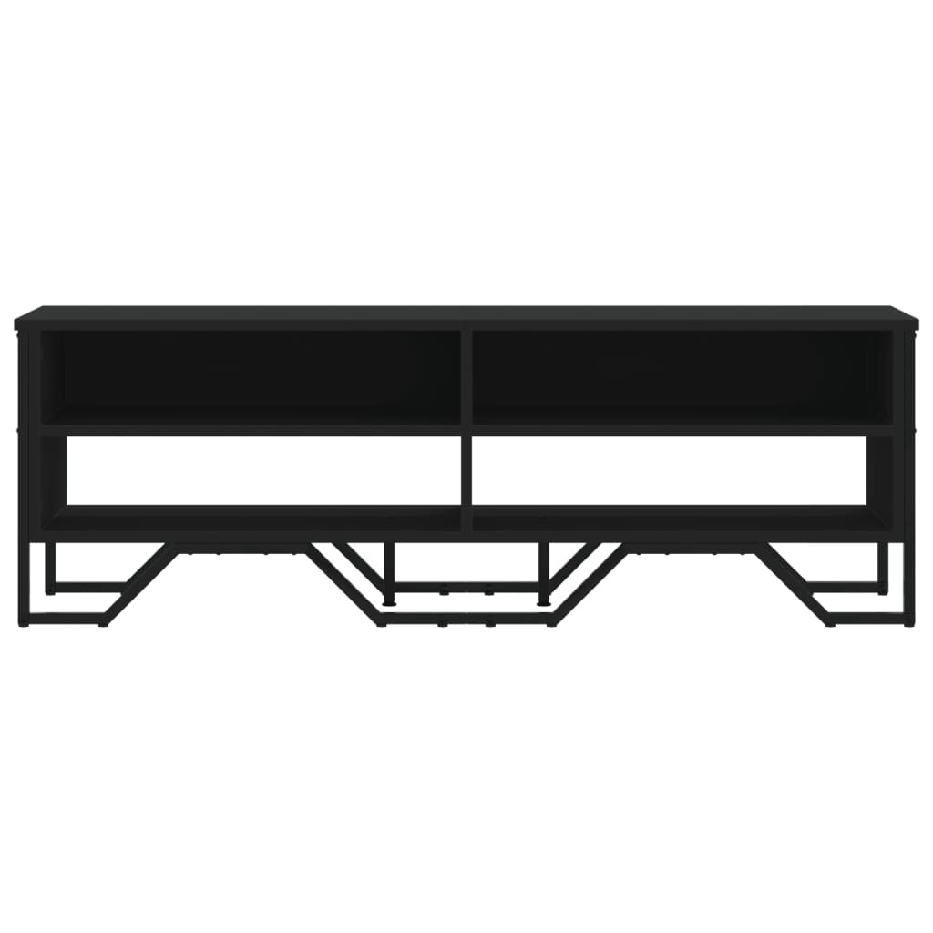 TV Cabinet Black 122x34x41 cm Engineered Wood