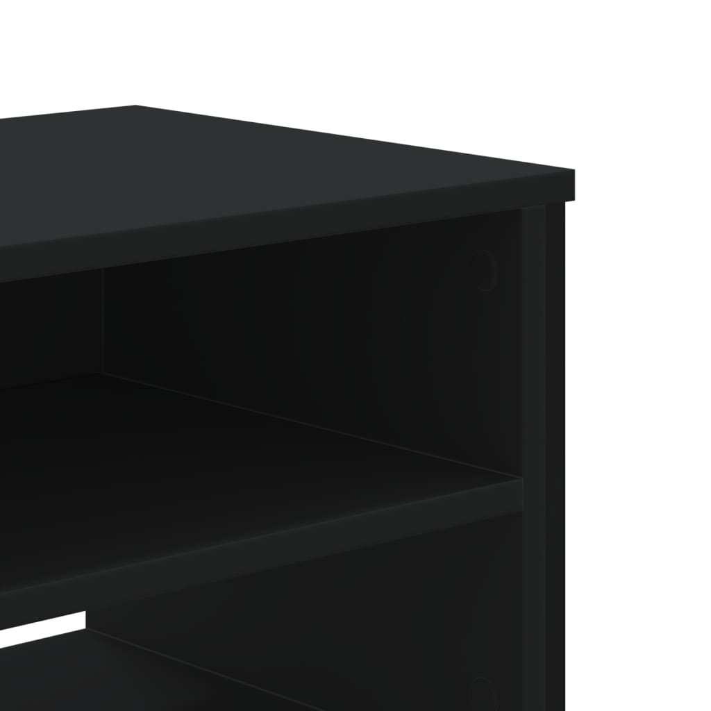 TV Cabinet Black 122x34x41 cm Engineered Wood