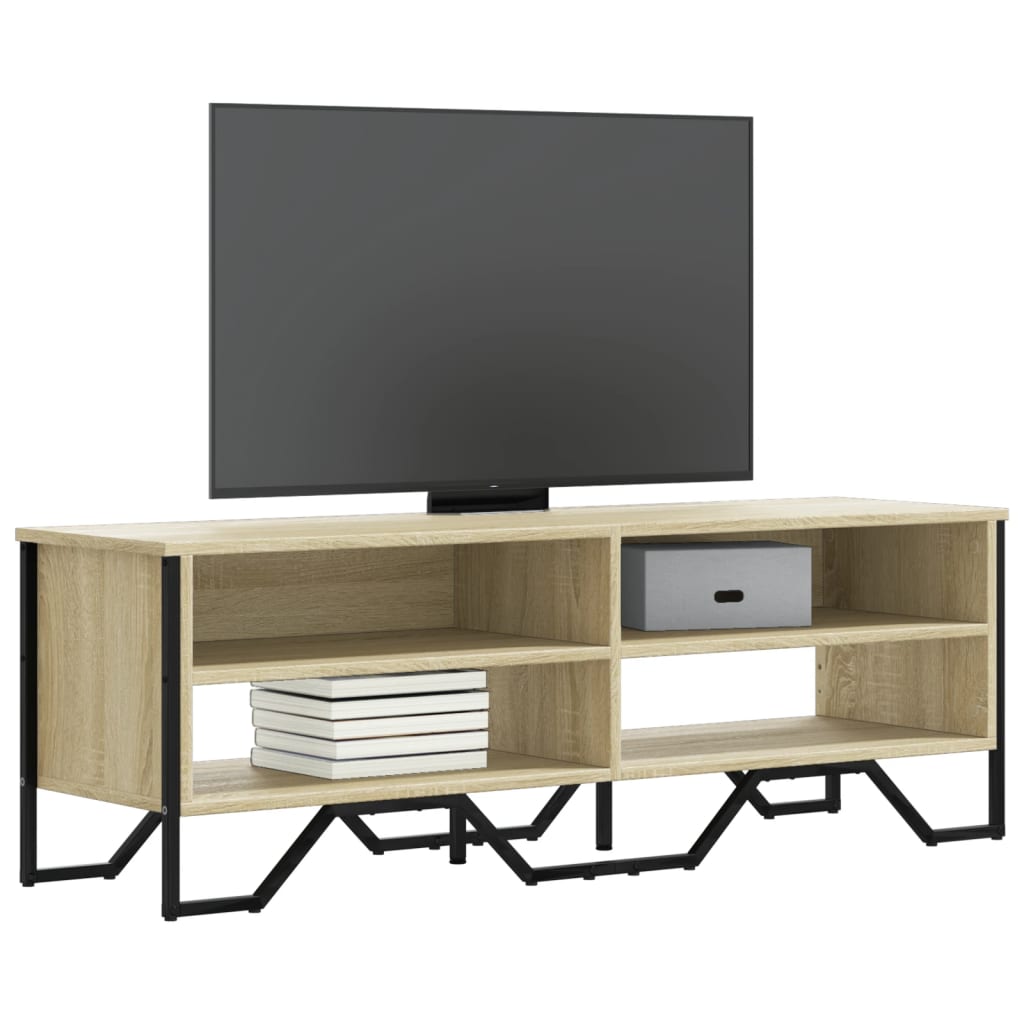 TV Cabinet Sonoma Oak 122x34x41 cm Engineered Wood