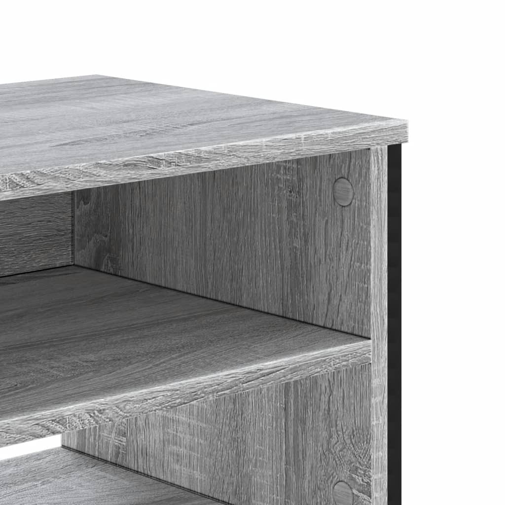 TV Cabinet Grey Sonoma 122x34x41 cm Engineered Wood