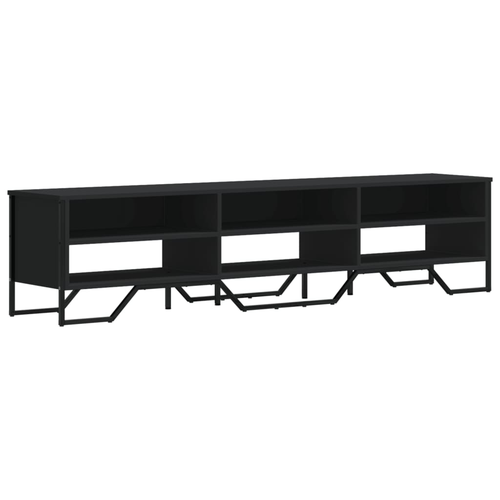 TV Cabinet Black 180x34x41 cm Engineered Wood