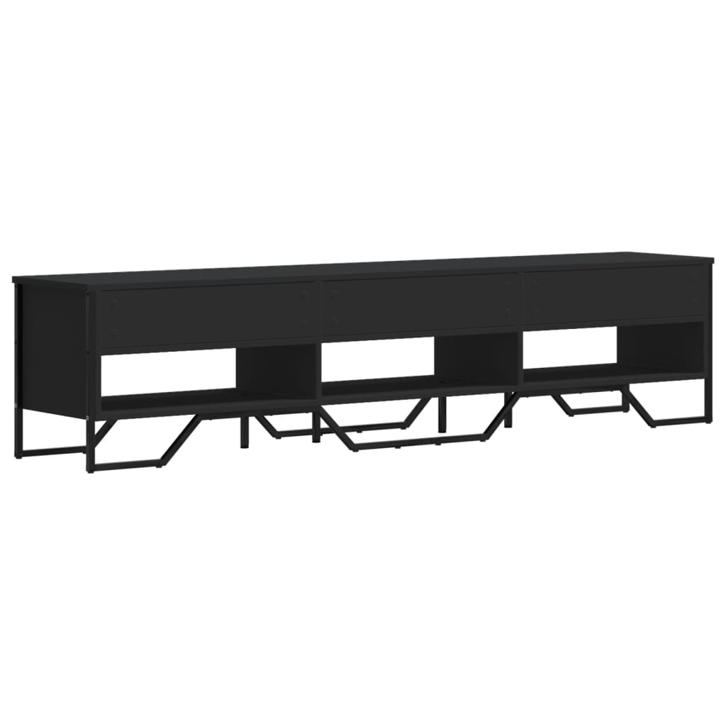 TV Cabinet Black 180x34x41 cm Engineered Wood