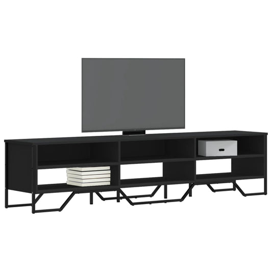 TV Cabinet Black 180x34x41 cm Engineered Wood