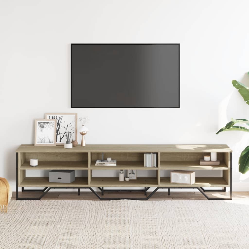 TV Cabinet Sonoma Oak 180x34x41 cm Engineered Wood