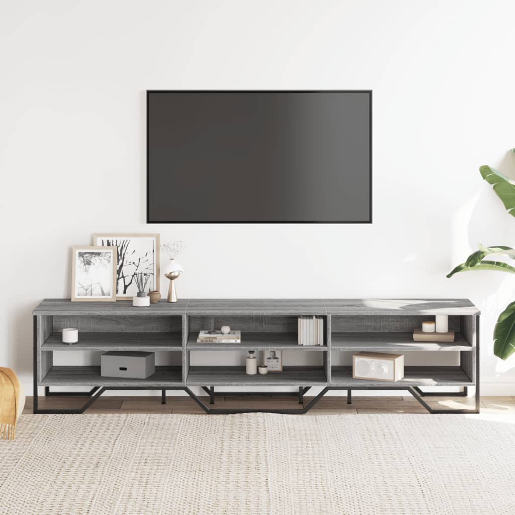 TV Cabinet Grey Sonoma 180x34x41 cm Engineered Wood