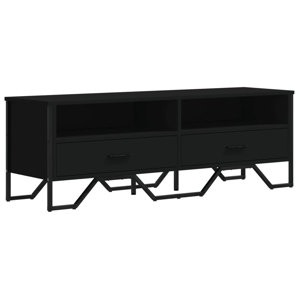 TV Cabinet Black 122x34x41 cm Engineered Wood