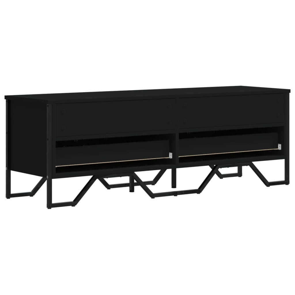 TV Cabinet Black 122x34x41 cm Engineered Wood