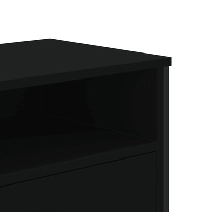 TV Cabinet Black 122x34x41 cm Engineered Wood