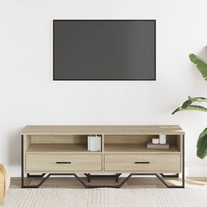 TV Cabinet Sonoma Oak 122x34x41 cm Engineered Wood