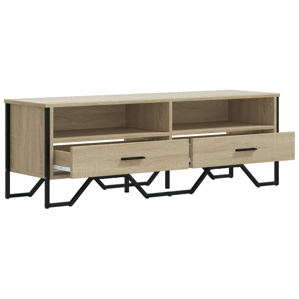 TV Cabinet Sonoma Oak 122x34x41 cm Engineered Wood