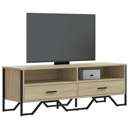 TV Cabinet Sonoma Oak 122x34x41 cm Engineered Wood