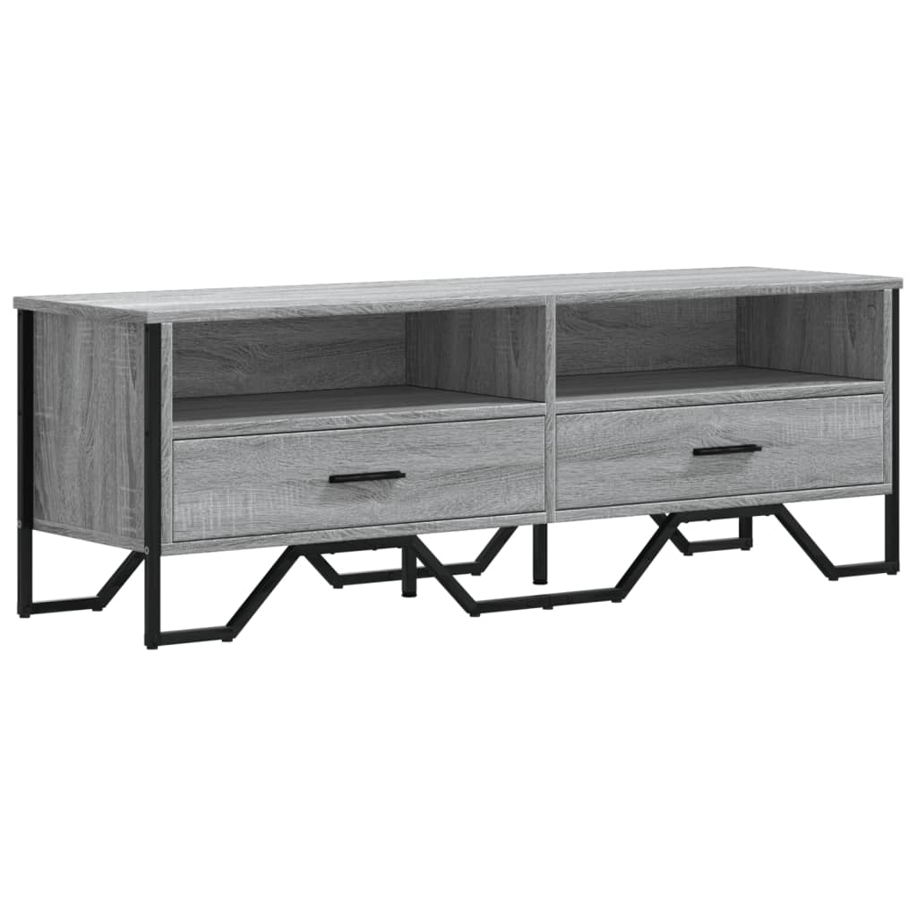 TV Cabinet Grey Sonoma 122x34x41 cm Engineered Wood