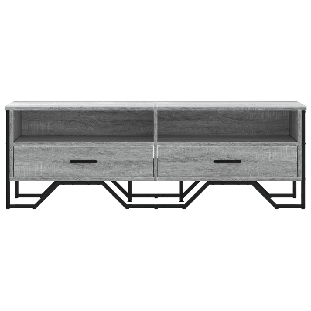 TV Cabinet Grey Sonoma 122x34x41 cm Engineered Wood