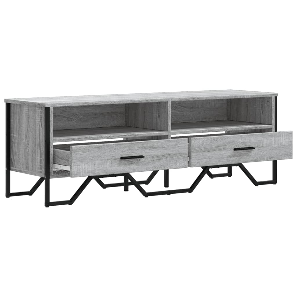 TV Cabinet Grey Sonoma 122x34x41 cm Engineered Wood