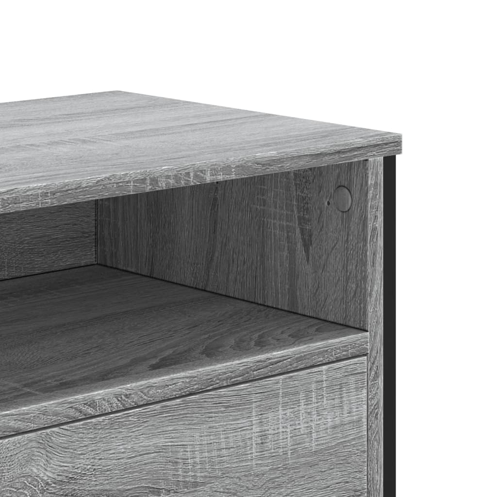 TV Cabinet Grey Sonoma 122x34x41 cm Engineered Wood