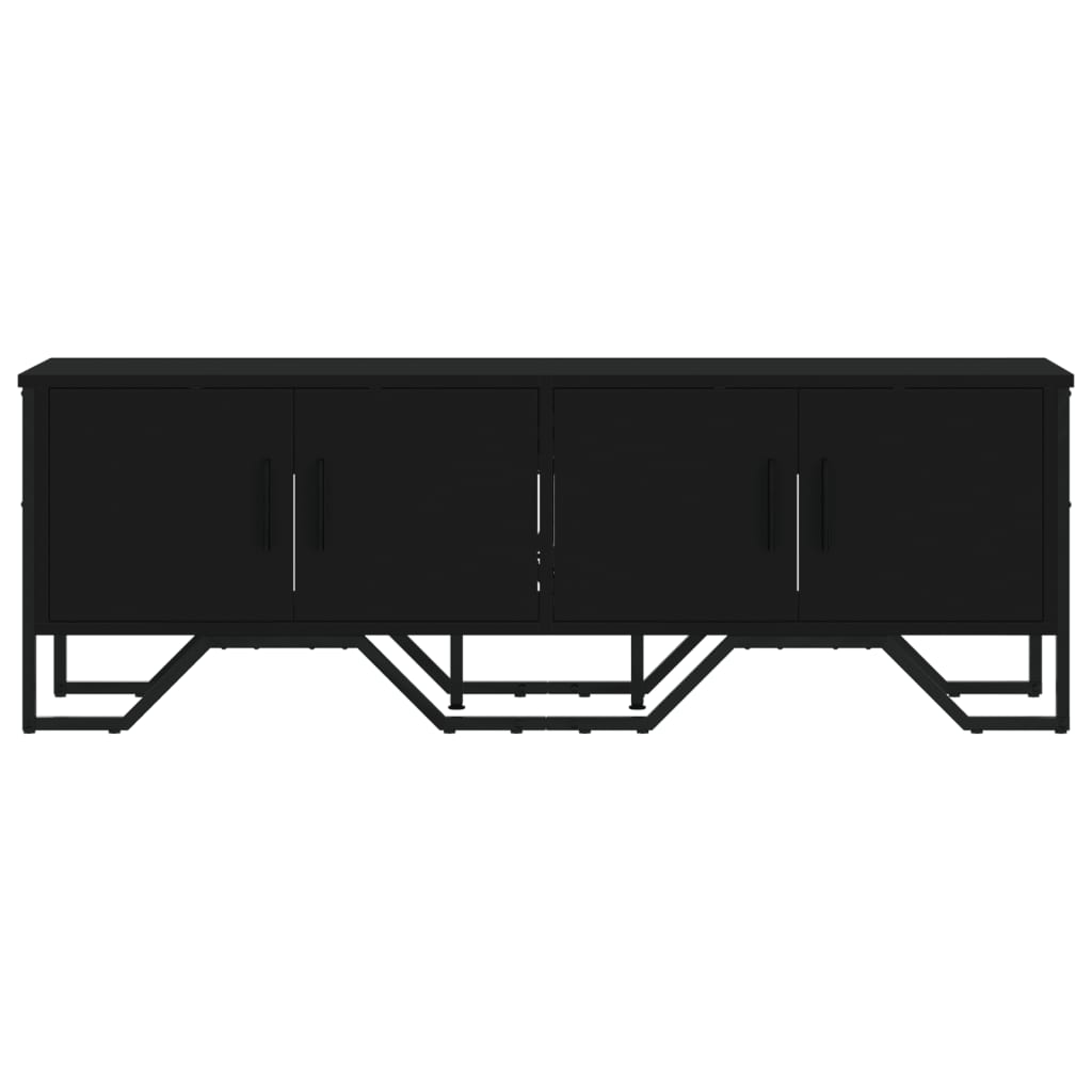 TV Cabinet Black 122x34x41 cm Engineered Wood