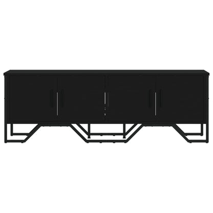 TV Cabinet Black 122x34x41 cm Engineered Wood