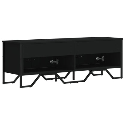 TV Cabinet Black 122x34x41 cm Engineered Wood