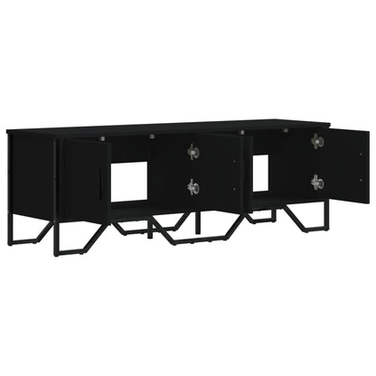 TV Cabinet Black 122x34x41 cm Engineered Wood