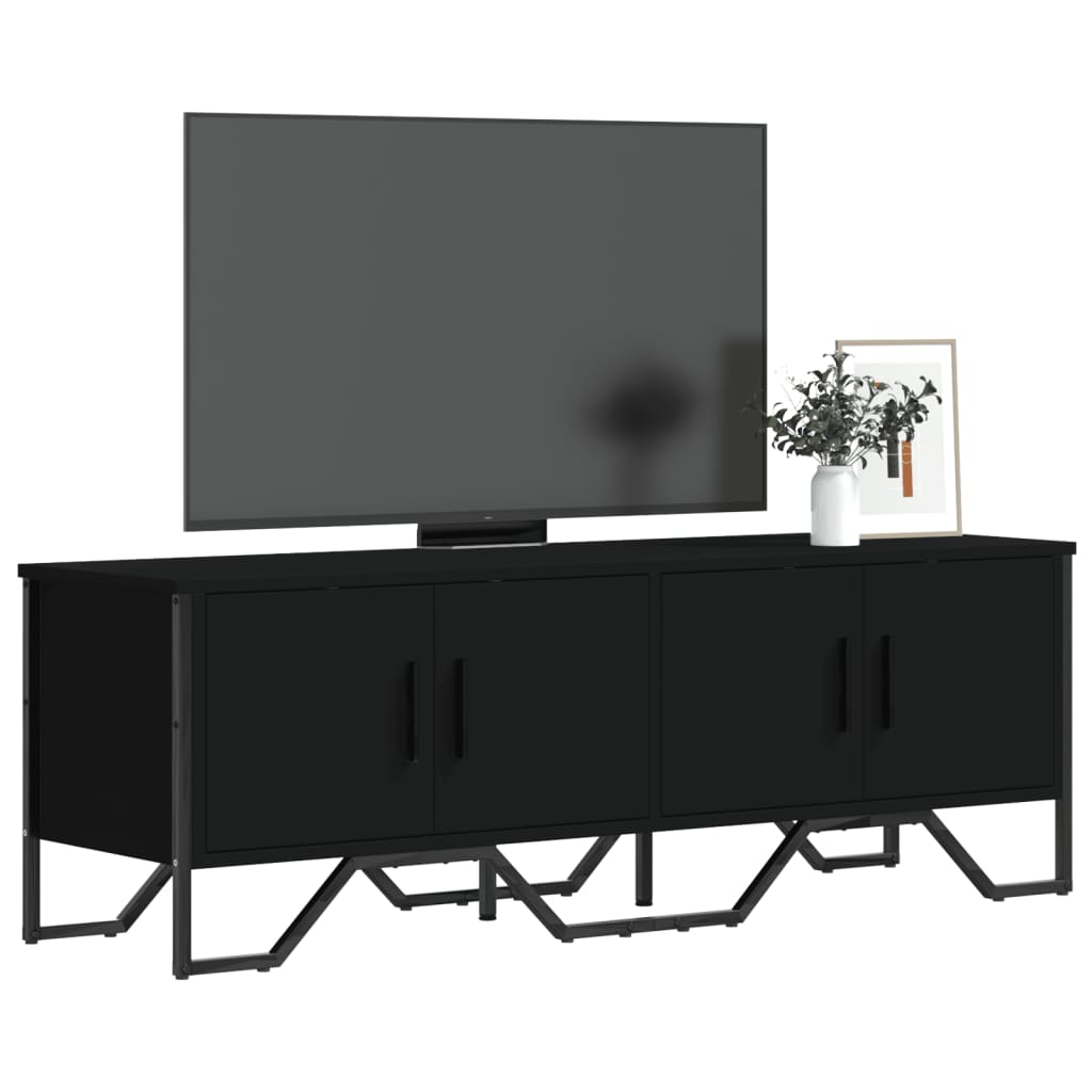 TV Cabinet Black 122x34x41 cm Engineered Wood