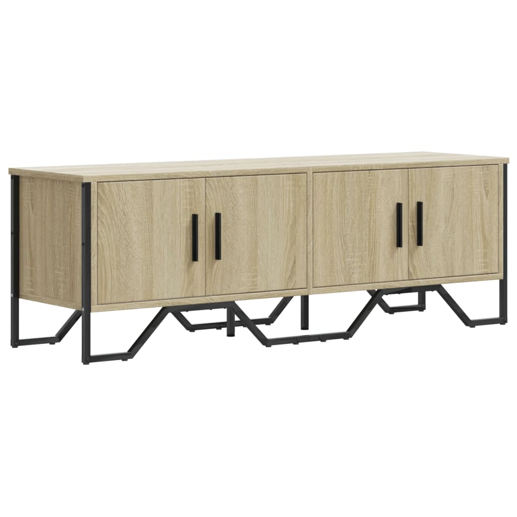 TV Cabinet Sonoma Oak 122x34x41 cm Engineered Wood