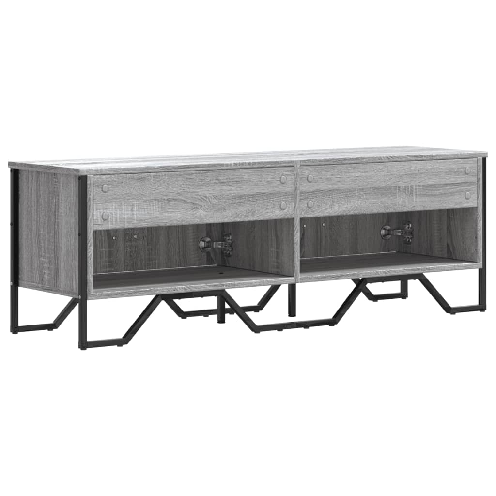 TV Cabinet Grey Sonoma 122x34x41 cm Engineered Wood